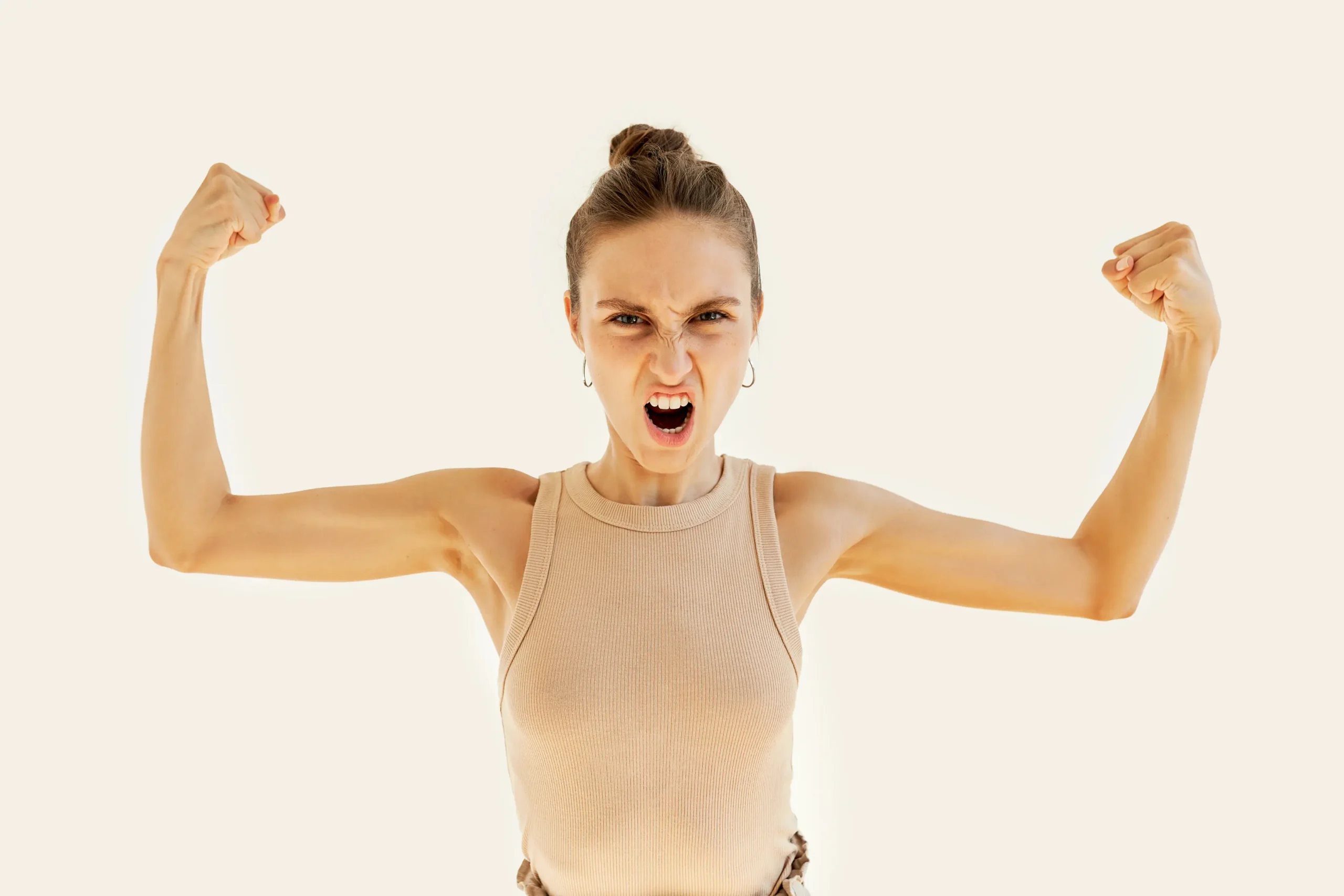 Lady_flexing_her_muscles_showing_how_strong_she_is